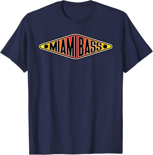 Miami Bass Shirt – The Retro Beats Rap Hip Hop T-Shirt - T-Shirt | Navy