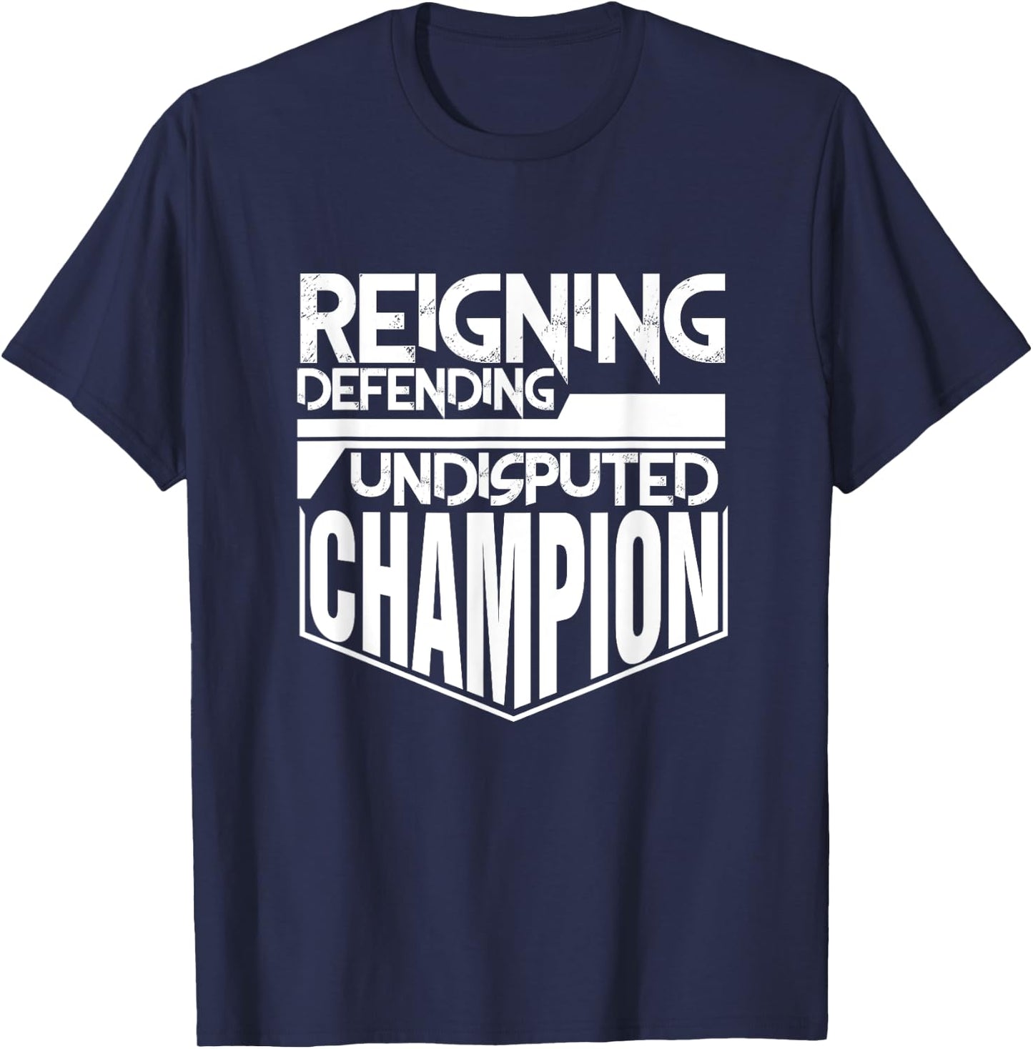 Reigning Defending Champion Wrestling T-Shirt - T-Shirt | Navy