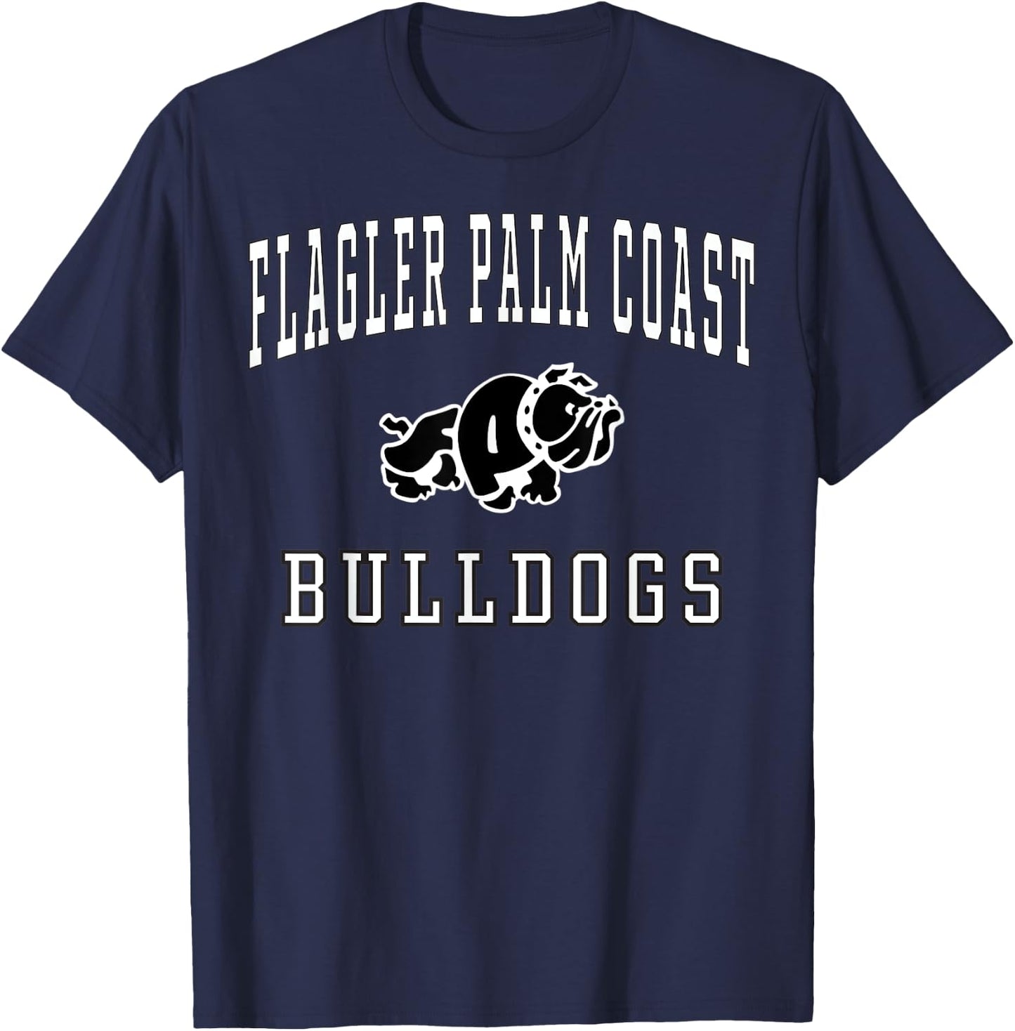 Flagler Palm Coast High School Bulldogs C1 T-Shirt - T-Shirt | Navy