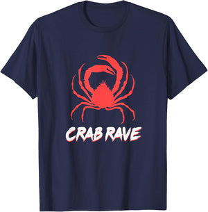 Crab Rave Meme T-Shirt - T-Shirt | Navy
