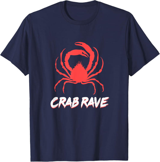 Crab Rave Meme T-Shirt - T-Shirt | Navy
