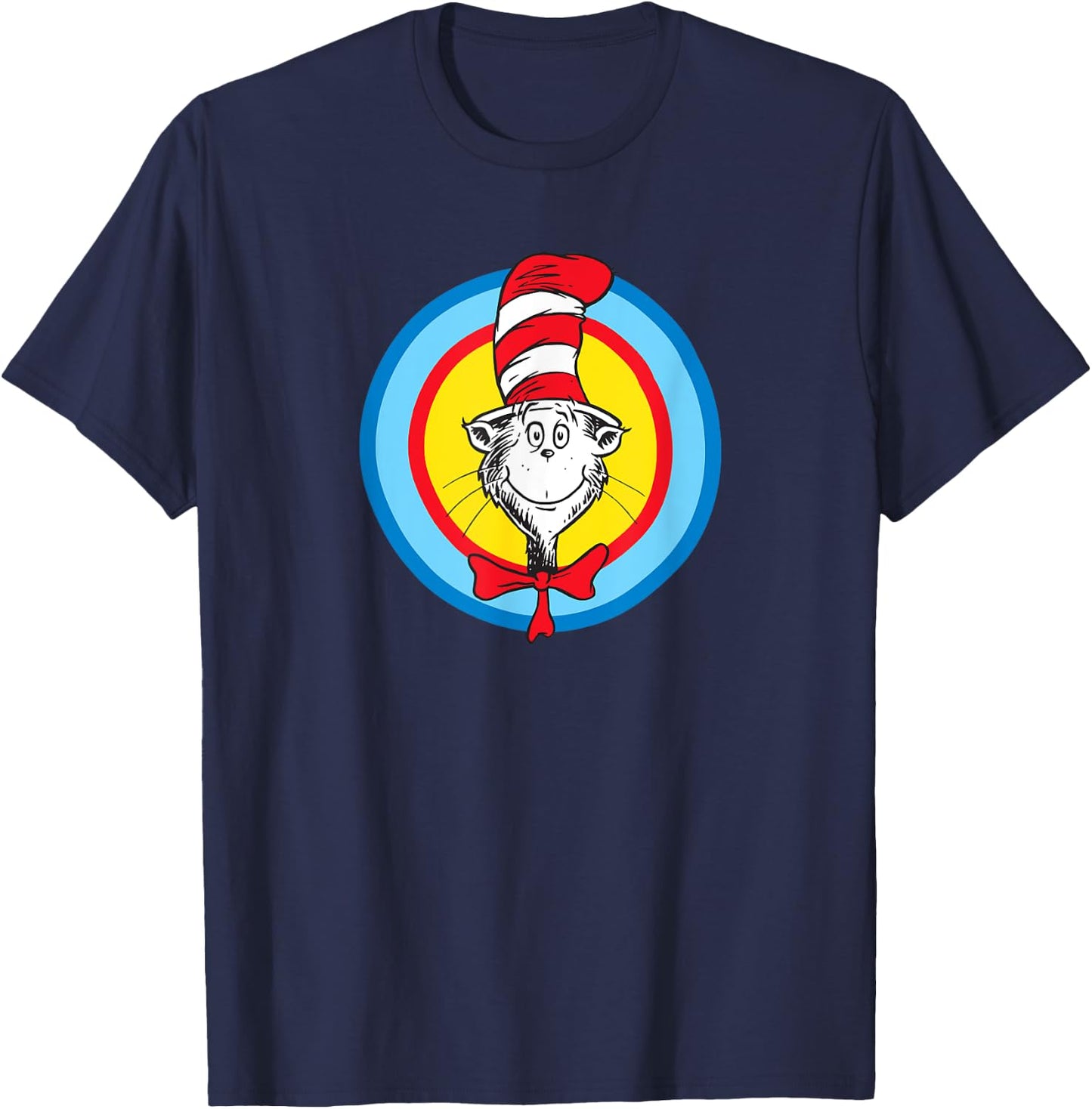 Dr. Seuss Bull's-eye Cat T-Shirt - T-Shirt | Navy
