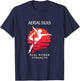 Aerial Silk, Real Woman Strength T Shirt T-Shirt - T-Shirt | Navy