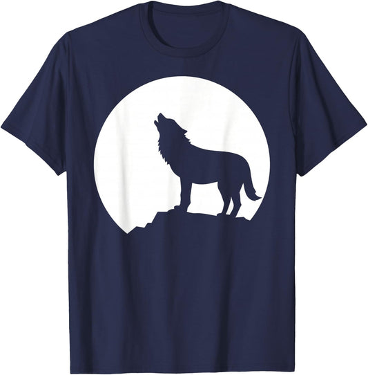 Wolf Moon T-Shirt - T-Shirt | Navy