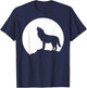 Wolf Moon T-Shirt - T-Shirt | Navy