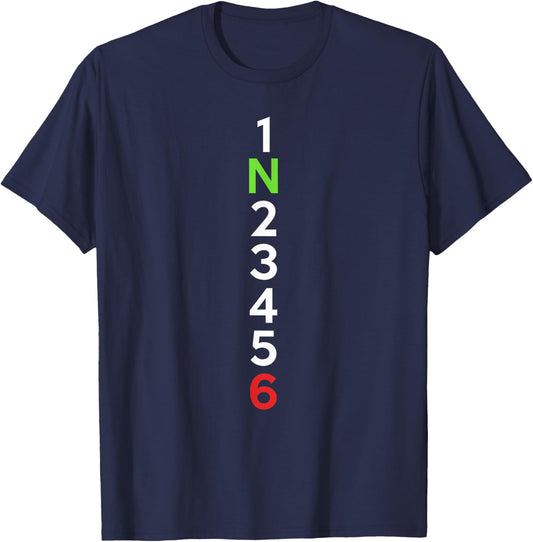 1N23456 GP Gear Shirt. Motorcycle T-Shirt - T-Shirt | Navy