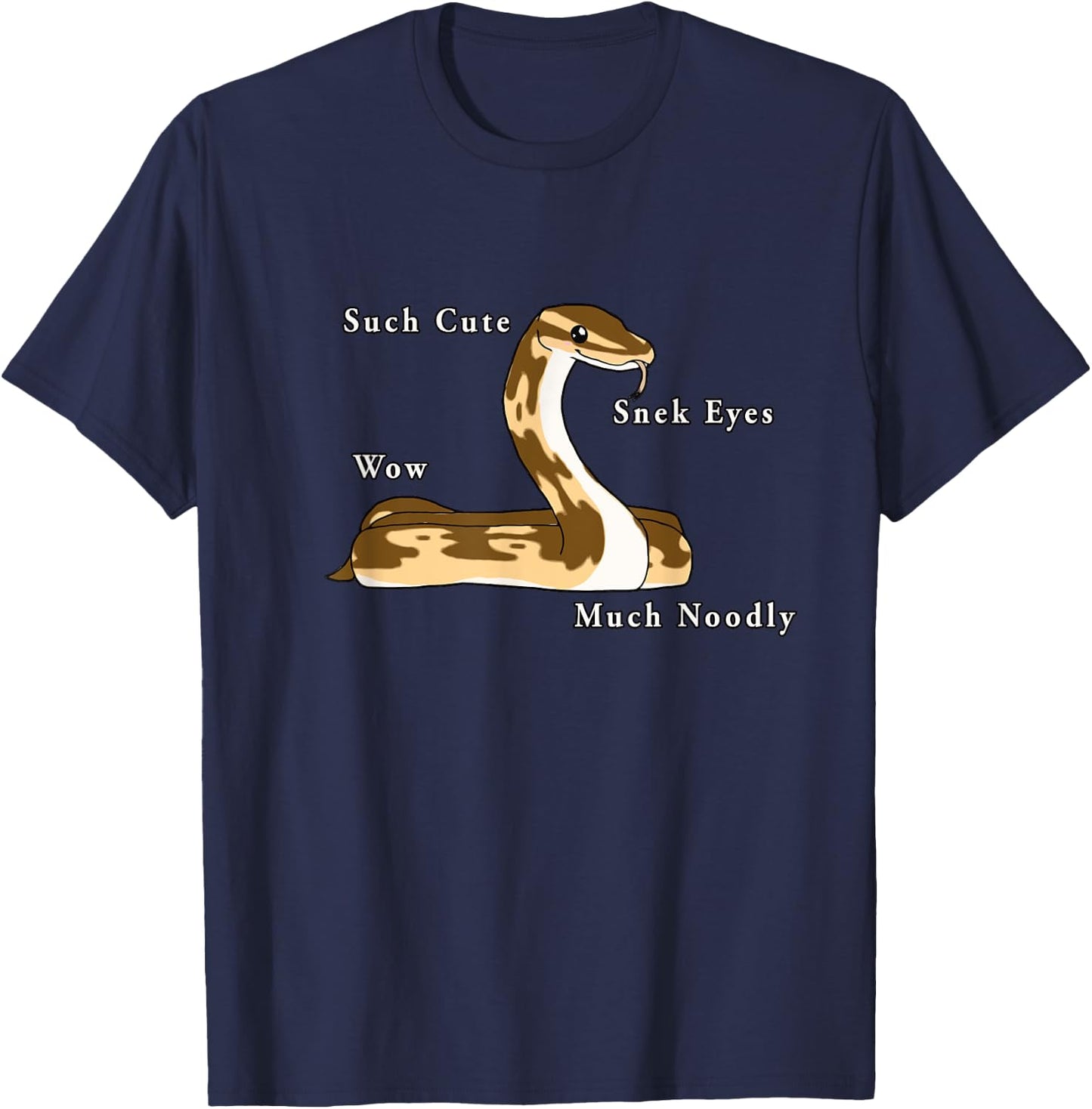 Cute Ball Python Snake T-Shirt - T-Shirt | Navy