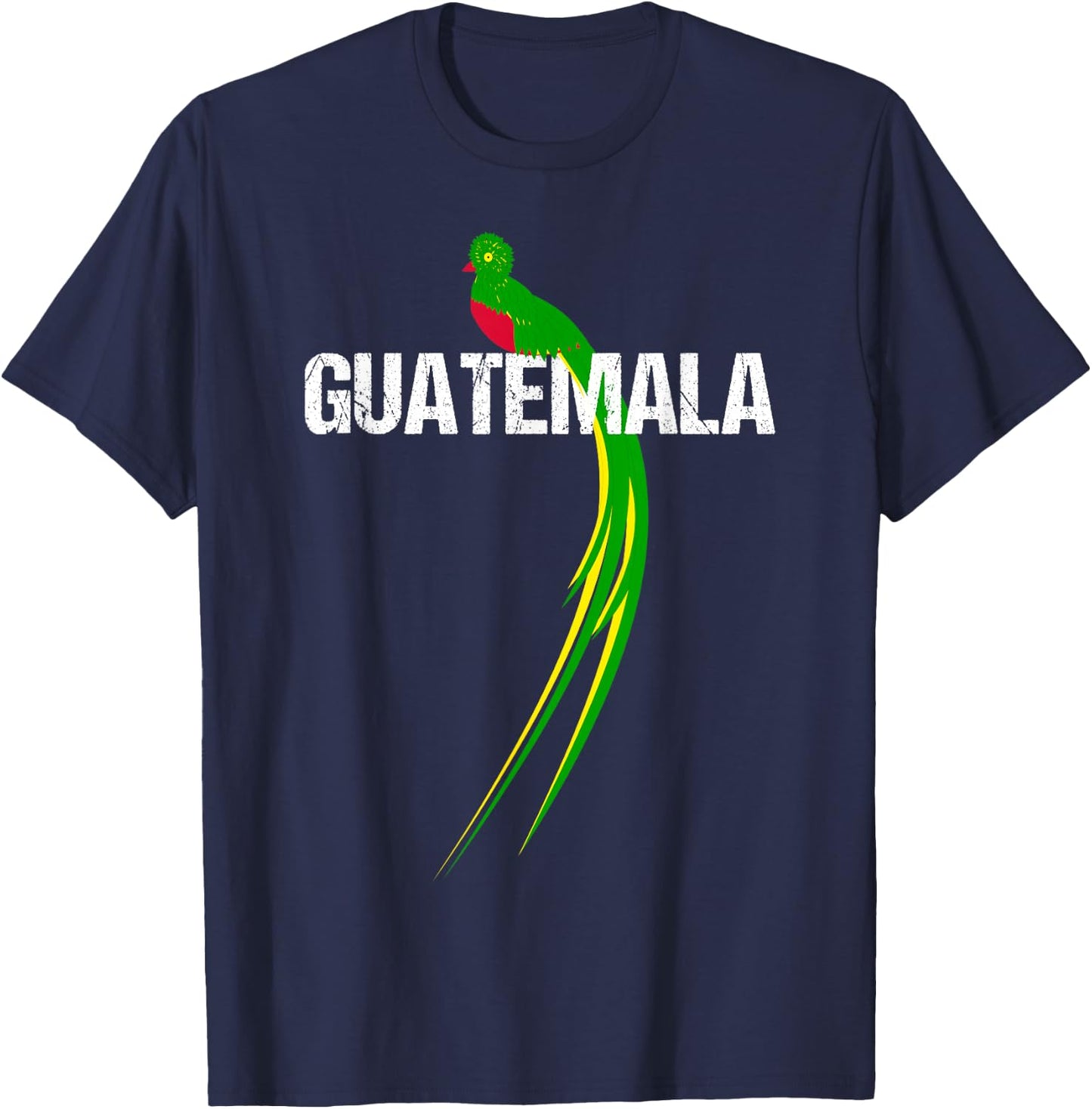 Quetzal The National Bird of Guatemala T-Shirt - T-Shirt | Navy