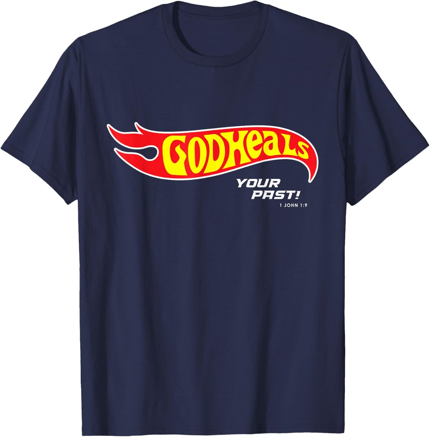 Christian Christmas gifts bible verse scriptures God Heals T-Shirt - T-Shirt | Navy