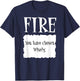 FIRE - Hot Packet Halloween Taco Costume T-Shirt - T-Shirt | Navy