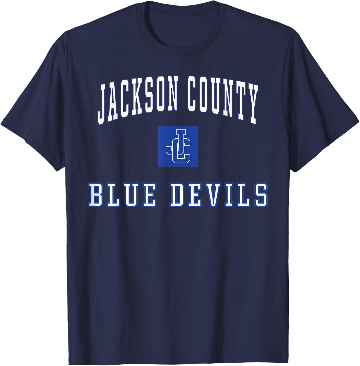 Jackson County High School Blue Devils C1 T-Shirt - T-Shirt | Navy