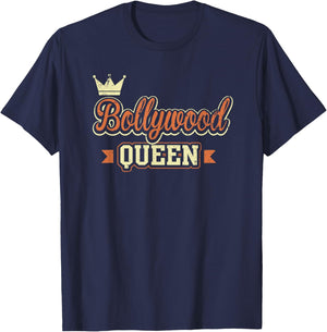 Bollywood Queen Funny Indian Hindi Movie Dance Cute T-Shirt - T-Shirt | Navy