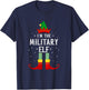 I'm the Military Elf Family Group Christmas T-Shirt - T-Shirt | Navy