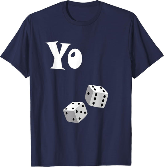 Yo 11 / Eleven / Funny / / / Gambling / Craps T-Shirt - T-Shirt | Navy