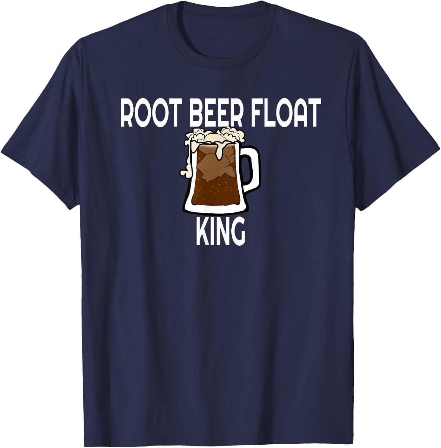 Root Beer Float King T-Shirt - T-Shirt | Navy