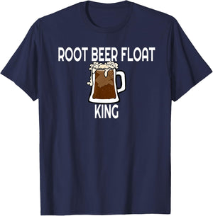 Root Beer Float King T-Shirt - T-Shirt | Navy