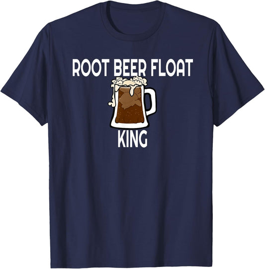 Root Beer Float King T-Shirt - T-Shirt | Navy