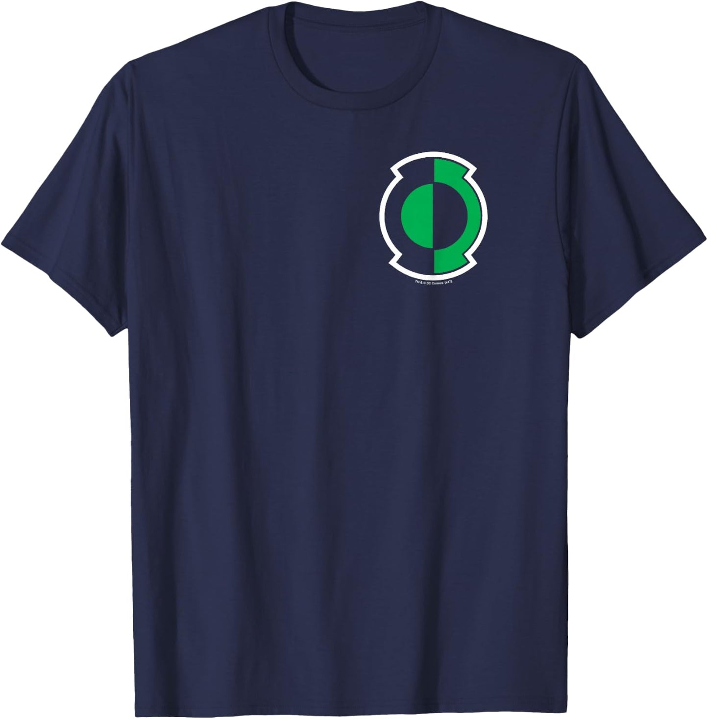 DC Comics Green Lantern Kyle Rayner Logo - Women's -Adults Black Short Sleeve Classic Fit - Small T-Shirt - T-Shirt | Navy
