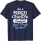 Cool Wrangler Grandpa Fathers Day Gift T-Shirt - T-Shirt | Navy