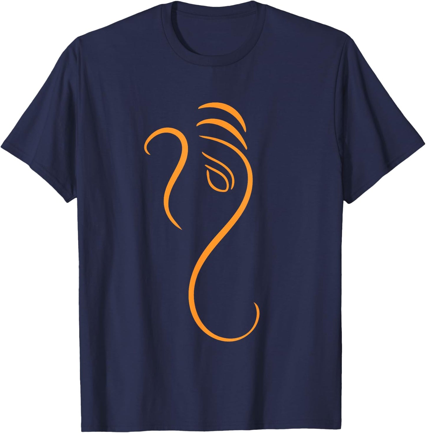 Hindu Ganesh Silhouette Ganesha Puja T-Shirt - T-Shirt | Navy