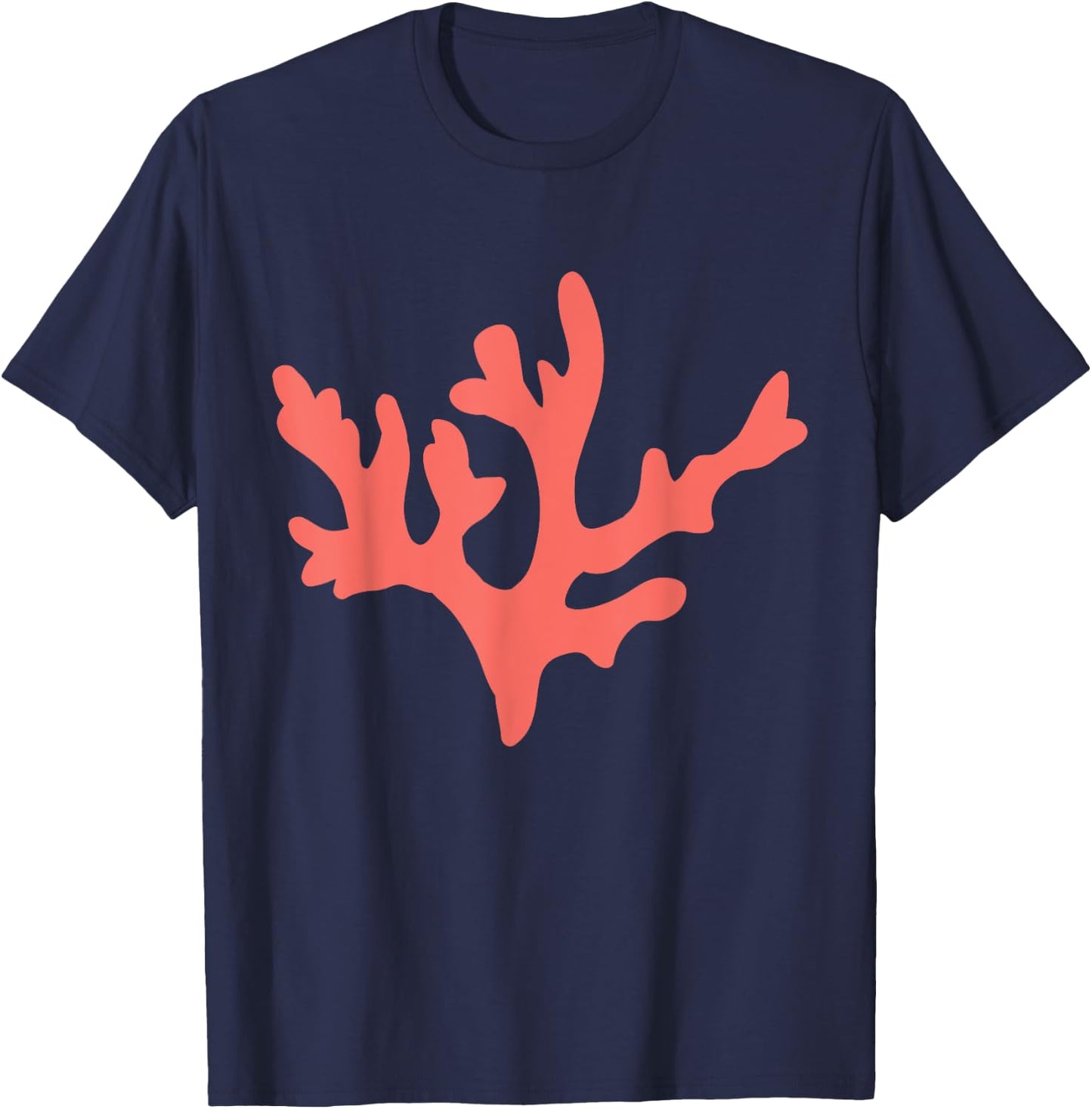 Sea Coral - Marine Life Nautical Ocean Beach Women T-Shirt - T-Shirt | Navy