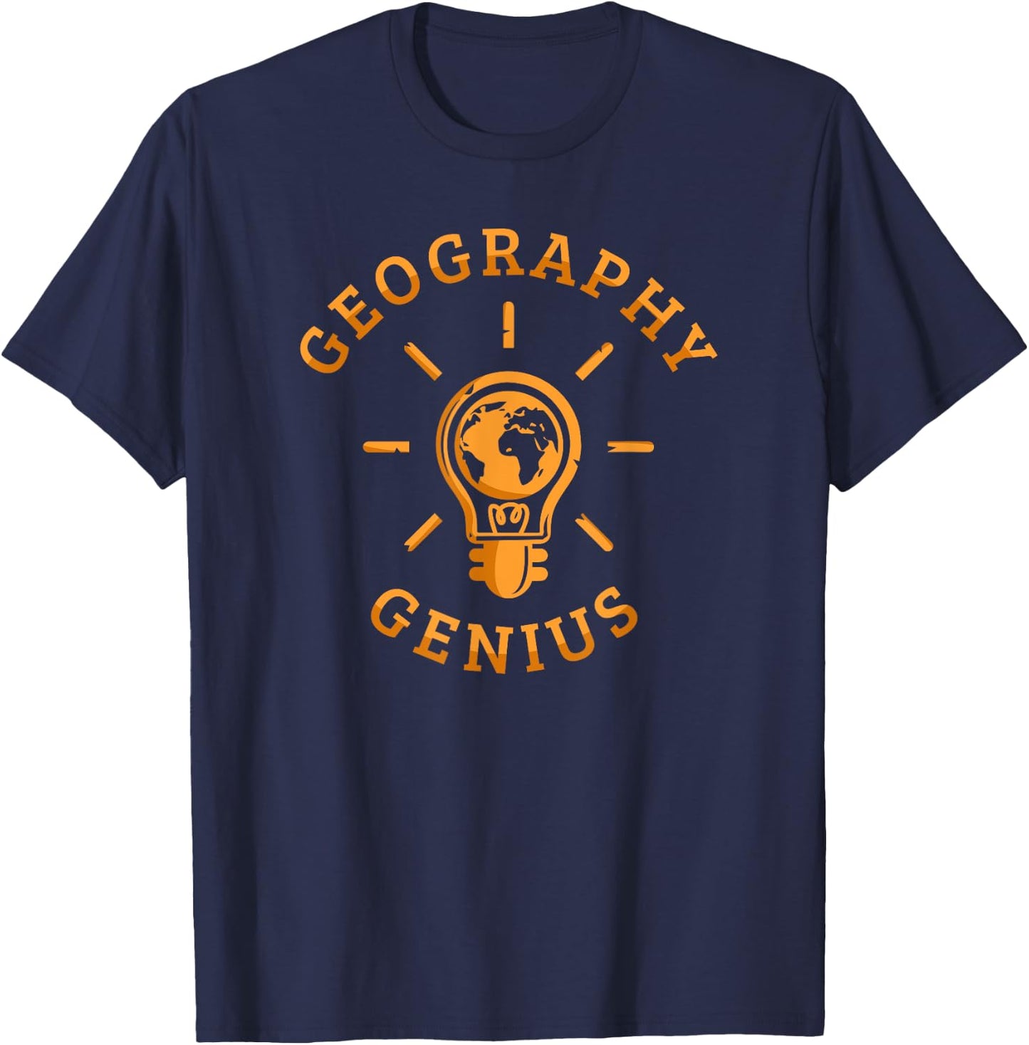 Geography Genius School Subject Geek T-Shirt - T-Shirt | Navy