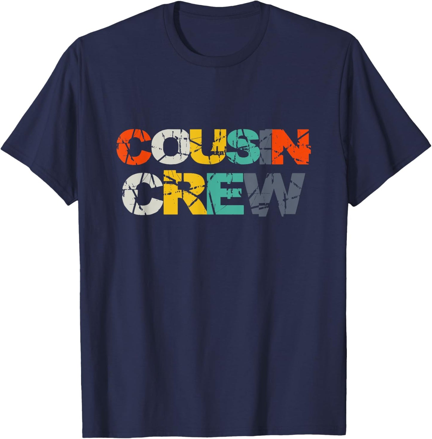 Cousin Crew Kids Women Men Girl Funny Gift T-Shirt - T-Shirt | Navy