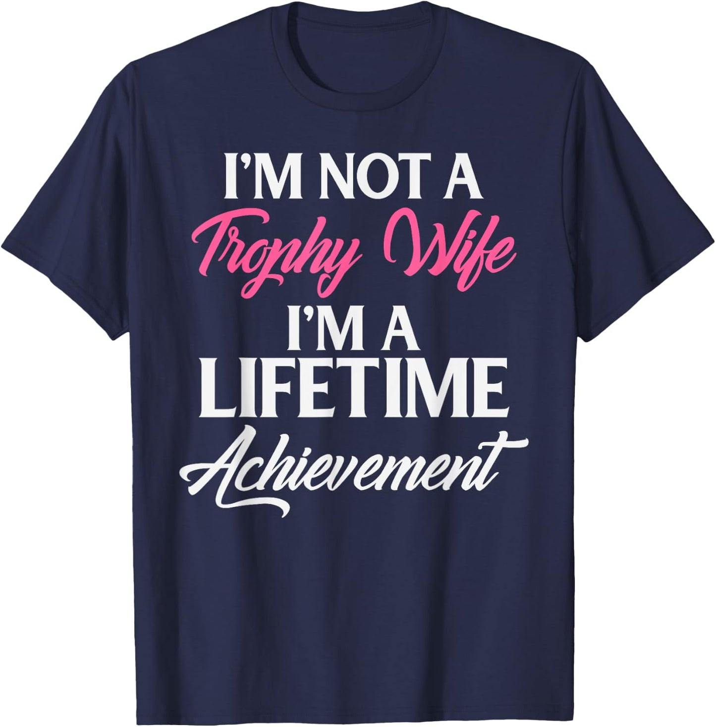 Trophy Gaming Wife Funny Mother Gift T-Shirt - T-Shirt | Navy