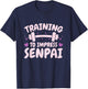 Training to Impress Senpai - Anime Workout T-Shirt - T-Shirt | Navy