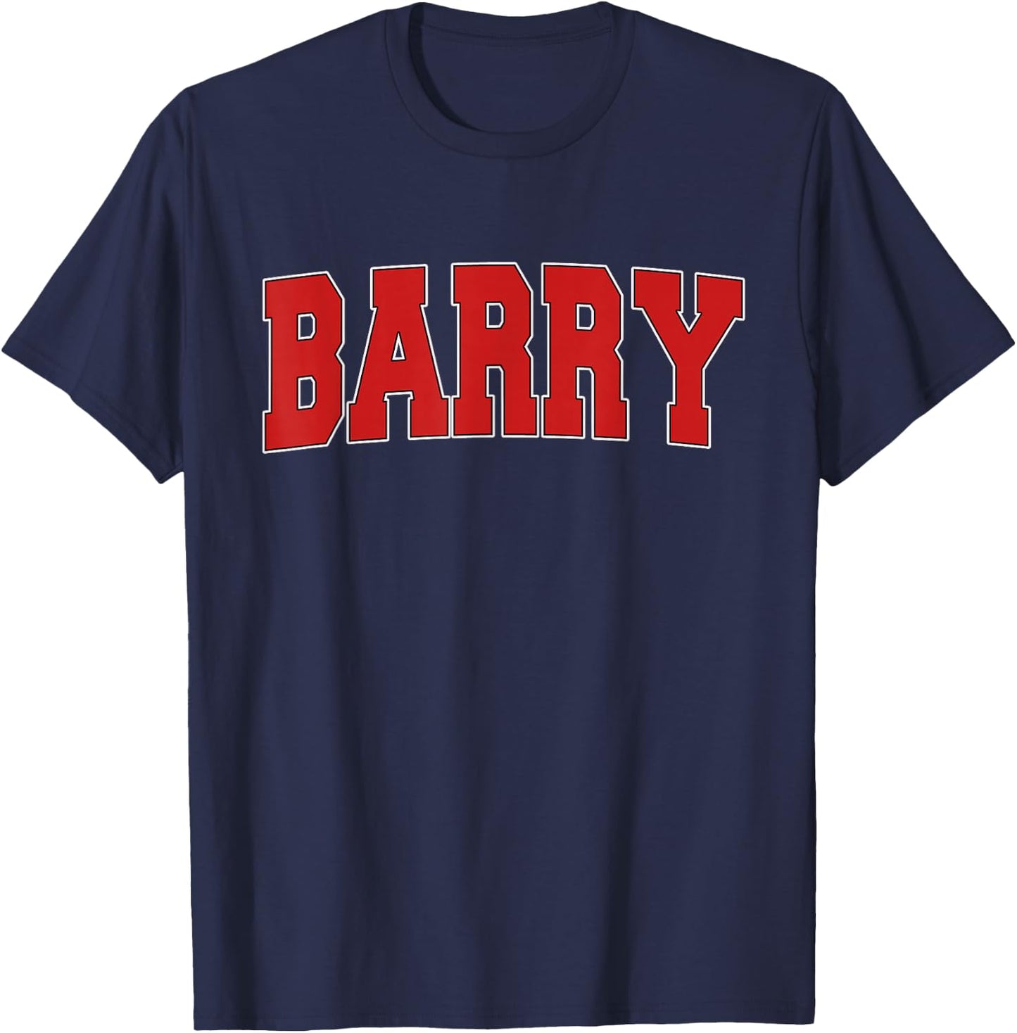 BARRY UNITED KINGDOM Varsity Style Vintage Retro UK Sports T-Shirt - T-Shirt | Navy