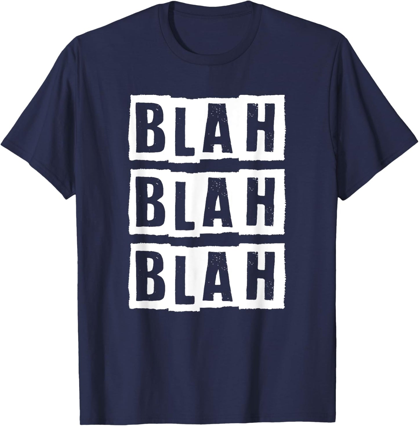 Blah Blah Blah Cynic T-Shirt - T-Shirt | Navy