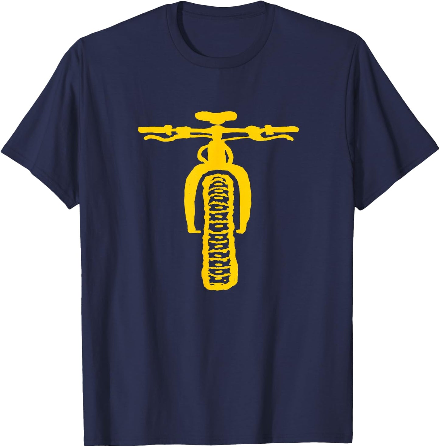 Fat Bike Mountain Biking T-Shirt - T-Shirt | Navy