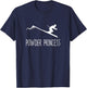 Funny Skiing Shirt Powder princess Winter Ski Gift T-Shirt - T-Shirt | Navy