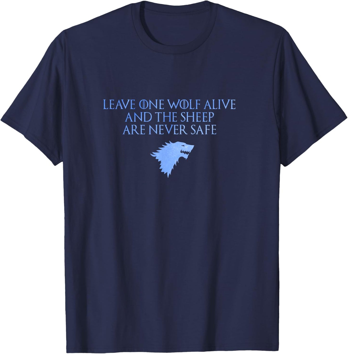 Leave One Wolf Alive T-Shirt - T-Shirt | Navy