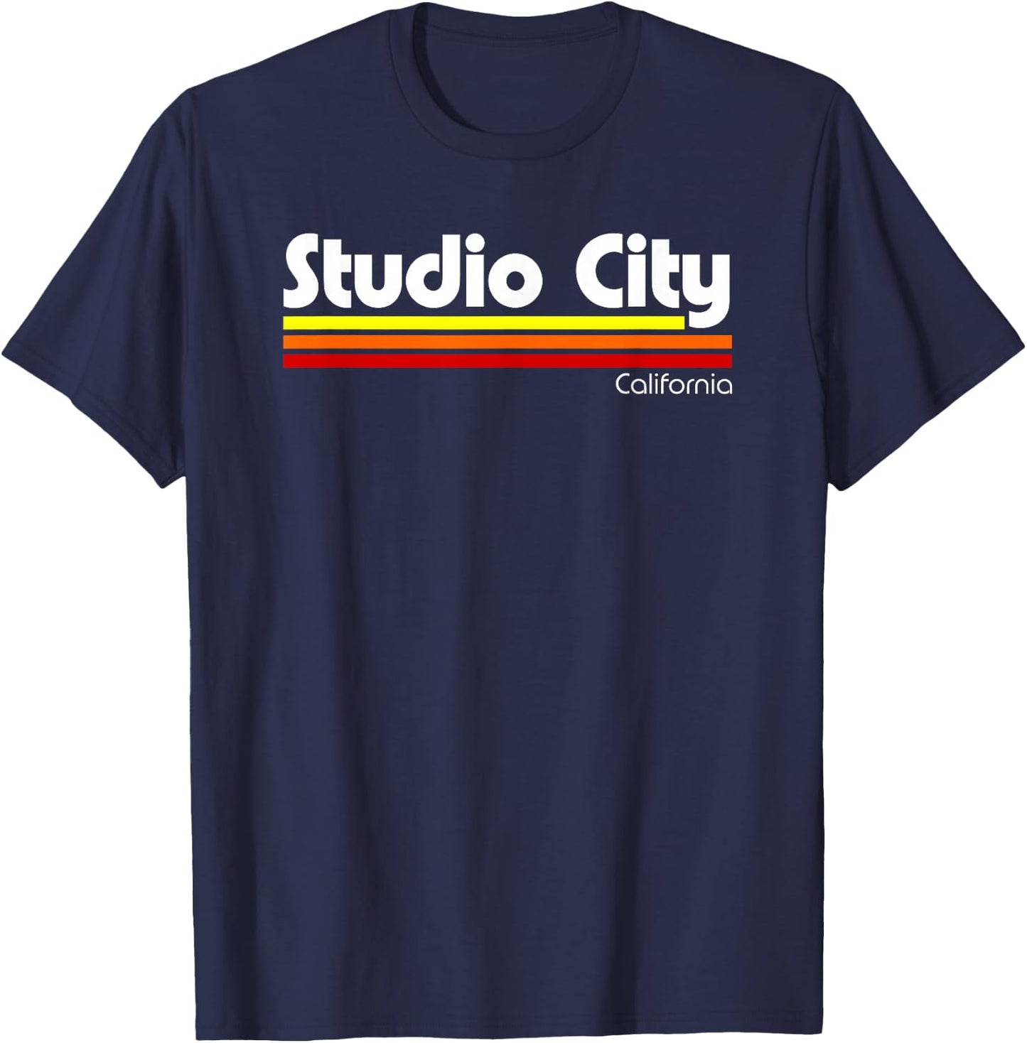 Retro Studio City California T-Shirt - T-Shirt | Navy