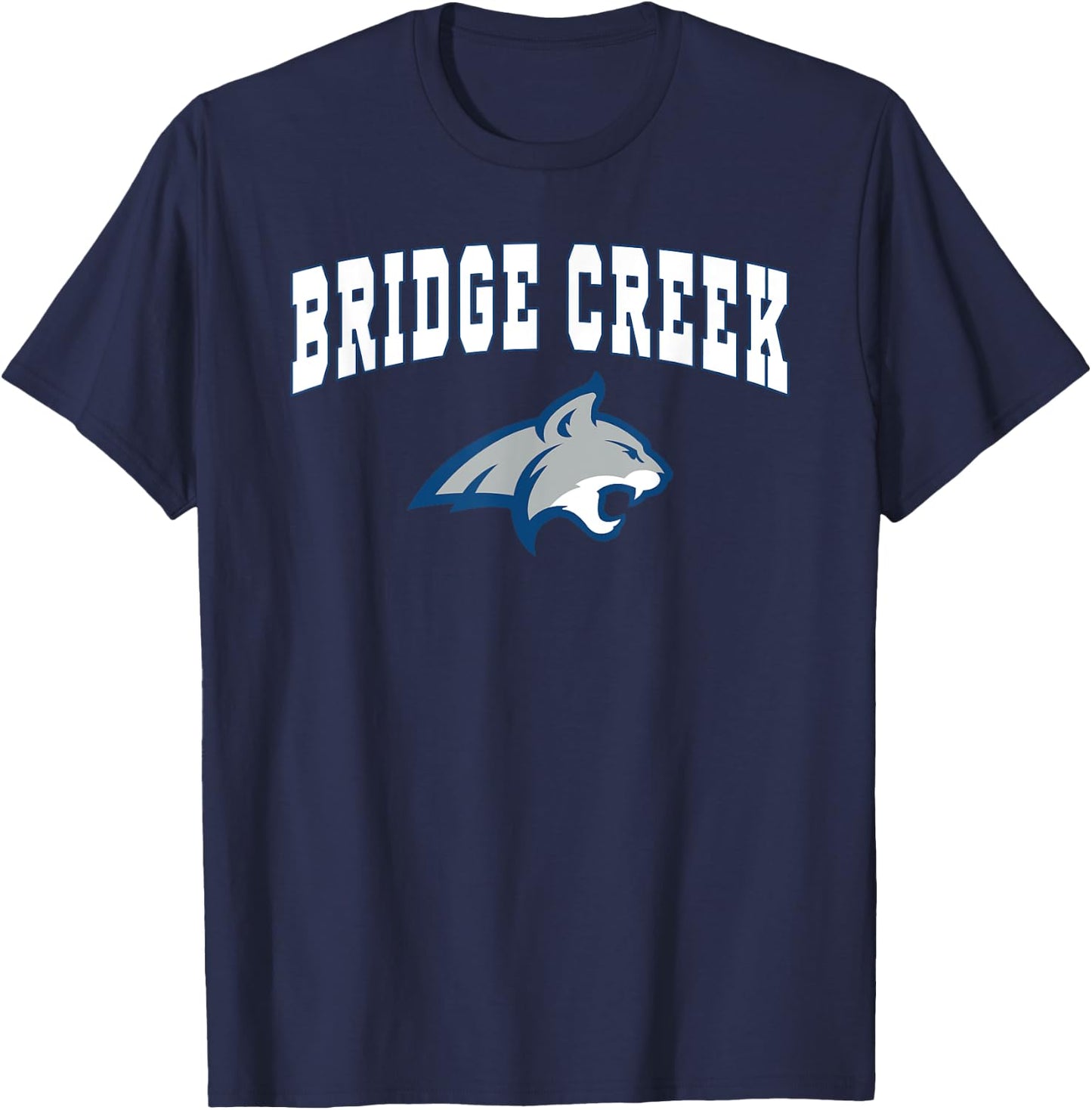 Bridge Creek High School Bobcats C2 T-Shirt - T-Shirt | Navy