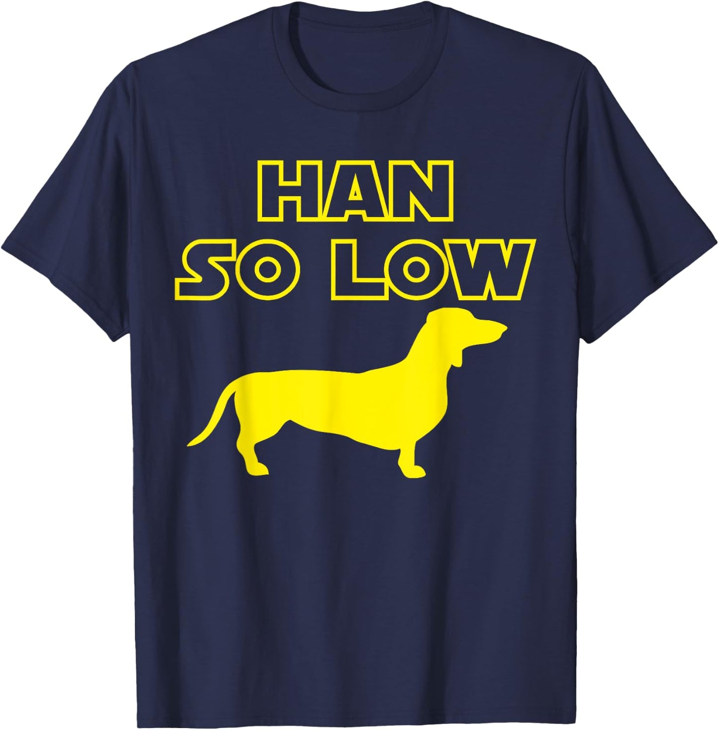 Funny Daschund - Hans So Low T-Shirt - T-Shirt | Navy