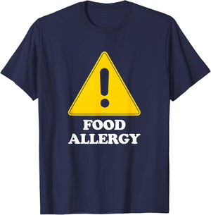 FOOD ALLERGY Shirt for Kids Toddler Mom and Dad Gift T-Shirt - T-Shirt | Navy