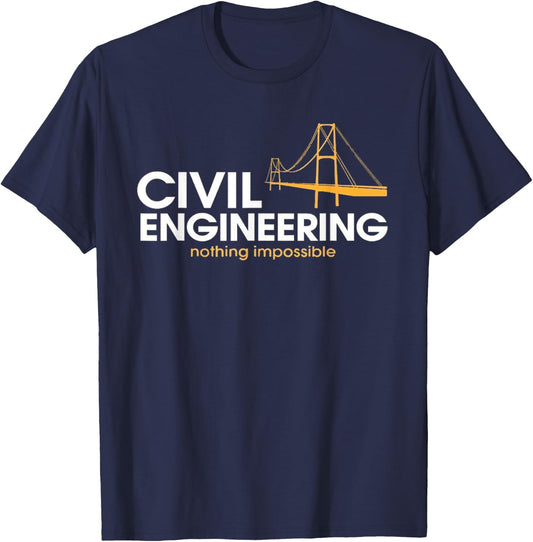 Civil engineering shirt for , Civil engineering for boys T-Shirt - T-Shirt | Navy