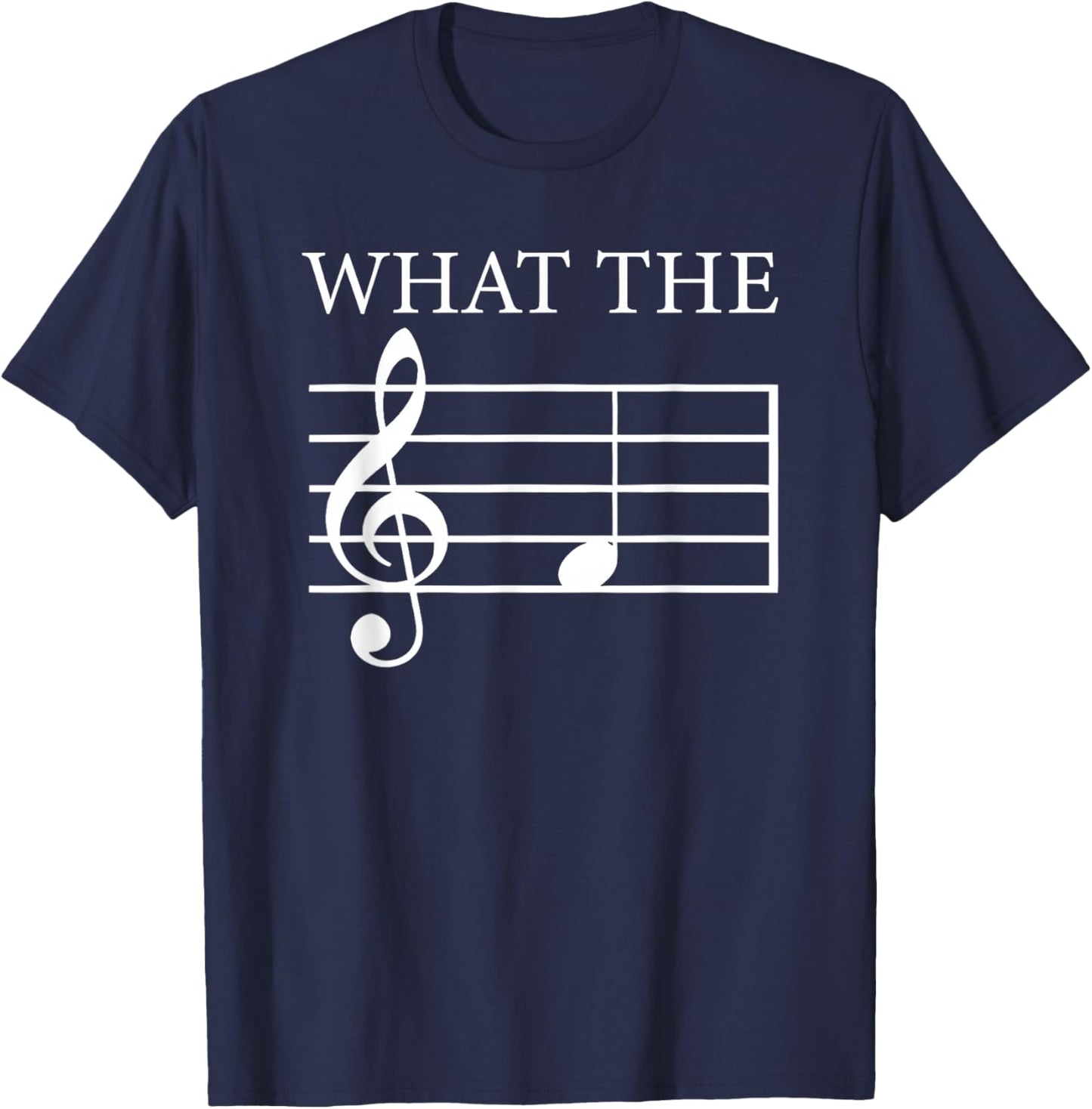 What the f Treble Clef T-Shirt - T-Shirt | Navy