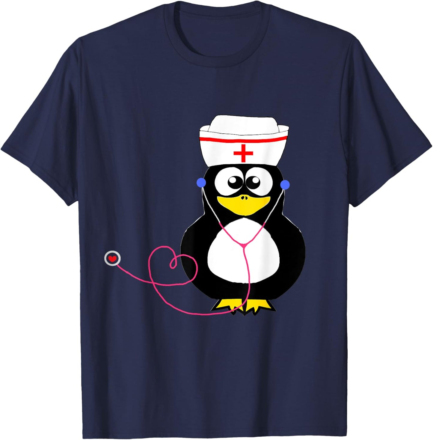 Doctor Doctor Penguin Funny Nurse Water Bird T-Shirt - T-Shirt | Navy