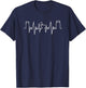 Pharmacists Heartbeat Gift Pharmacy Tech Medical Student T-Shirt - T-Shirt | Navy