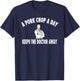 Funny Pork Chop Gift Shirt T-Shirt - T-Shirt | Navy