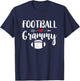 Football Grandma Shirt Sports Grandmother Grammy Gift T-Shirt - T-Shirt | Navy