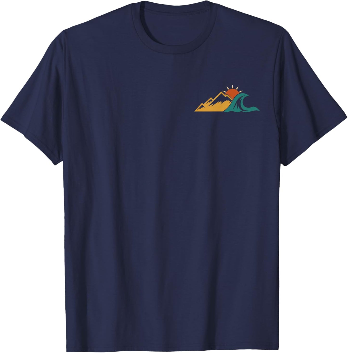 Minimalist Outdoor Explorers Hiking Adventure T-Shirt - T-Shirt | Navy