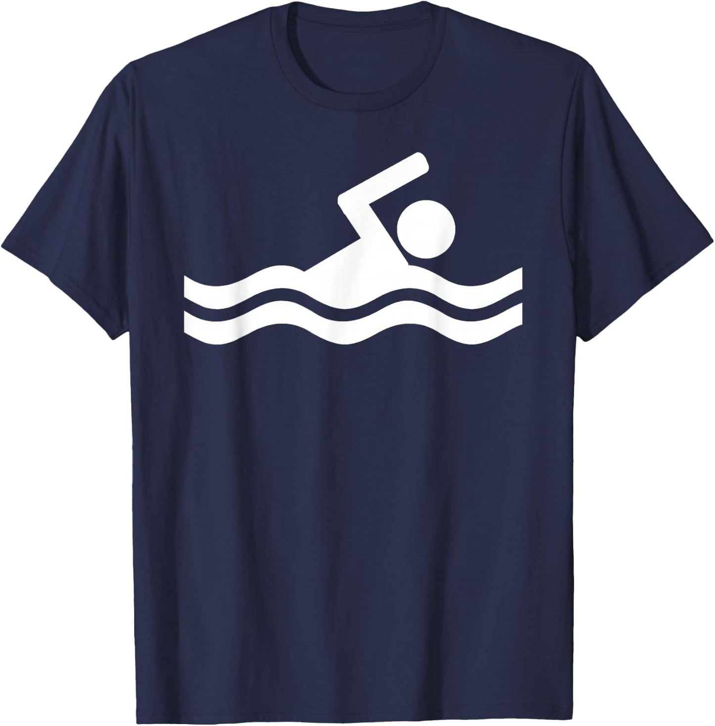 Swimming Logo T-Shirt - T-Shirt | Navy