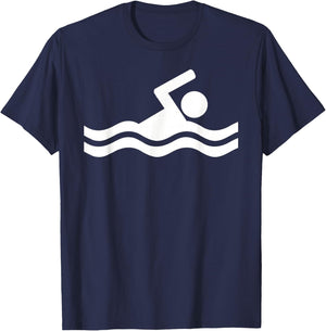 Swimming Logo T-Shirt - T-Shirt | Navy