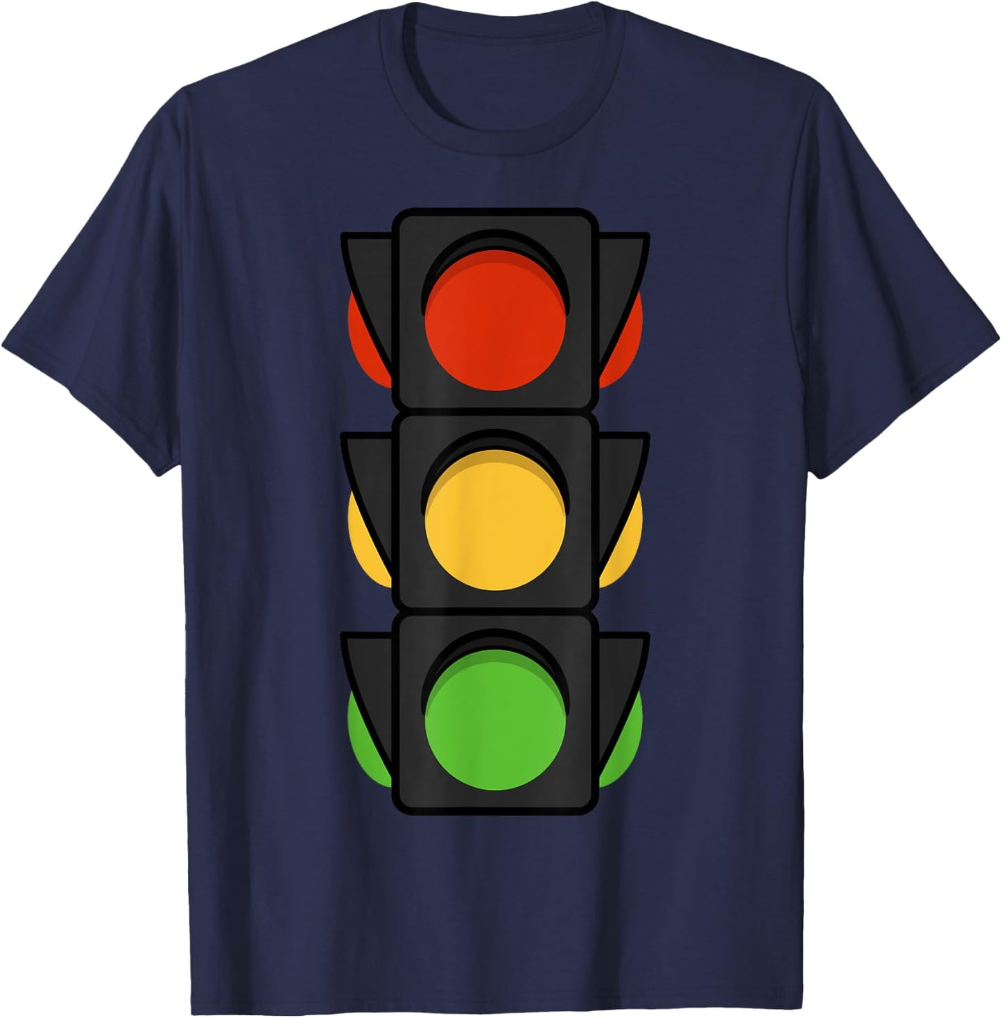 Pretend I'm A Traffic Light Halloween Costume Funny T-Shirt - T-Shirt | Navy