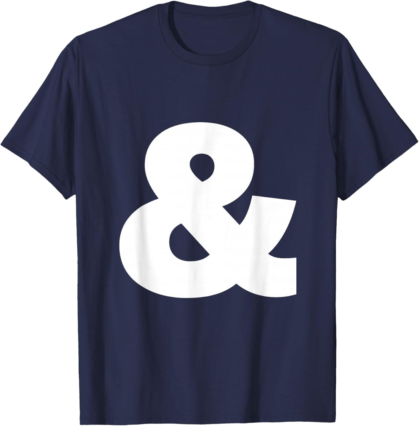 And sign & ampersand symbol, alphabet Initial shirt T-Shirt - T-Shirt | Navy