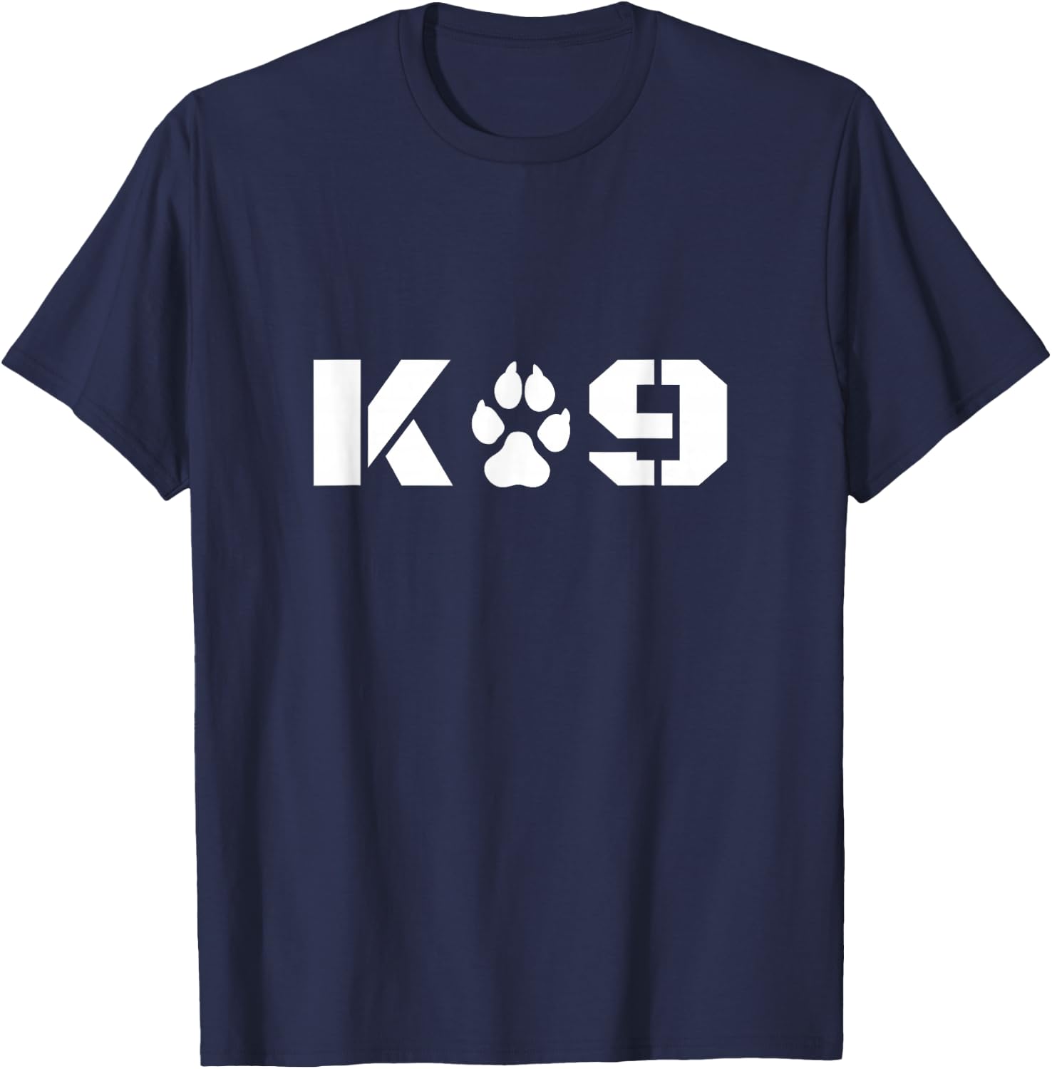 K-9 Officer Canine K9 Unit Police Dog Paw Handler Trainer T-Shirt - T-Shirt | Navy